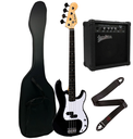 Kit Bajo Electrico + Amplificador Estuche Cable Correa
