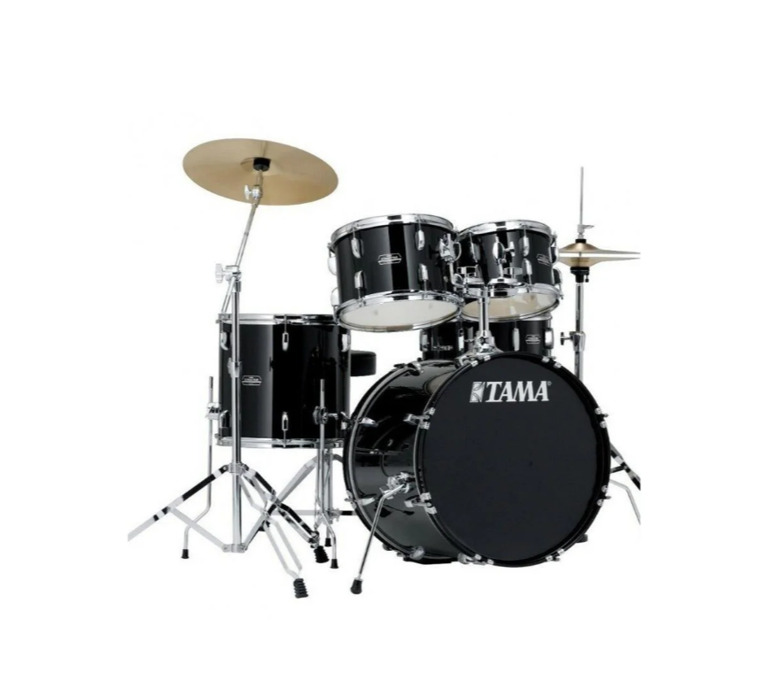 Bateria Tama Stagestar Sg52kh5c-bk + Bases + Platillos
