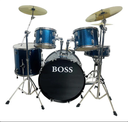 Batería Acústica DM1000 5 Piezas + Platillos + Base + Silla

