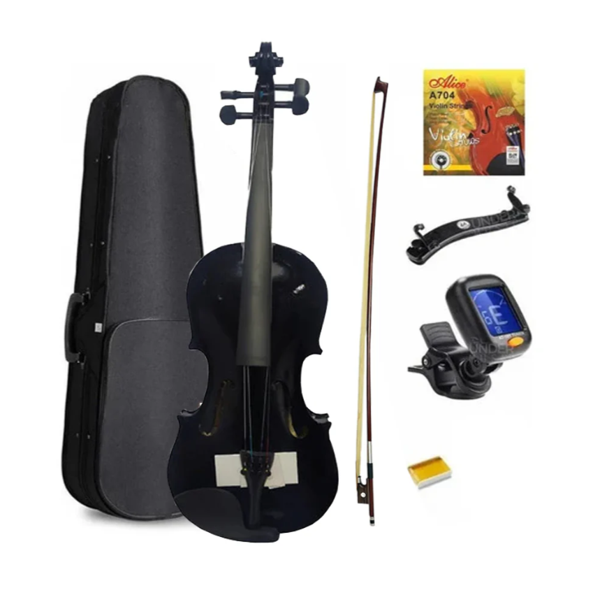 Violin Greko Vcb-bk 4/4 Encordado+almohadilla+afinador+arco
