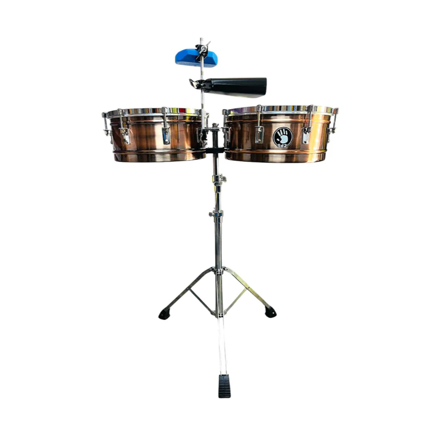 Timbal 5d2 Bronce Tmdbh 14 - 15 + Campana + Jam Block
