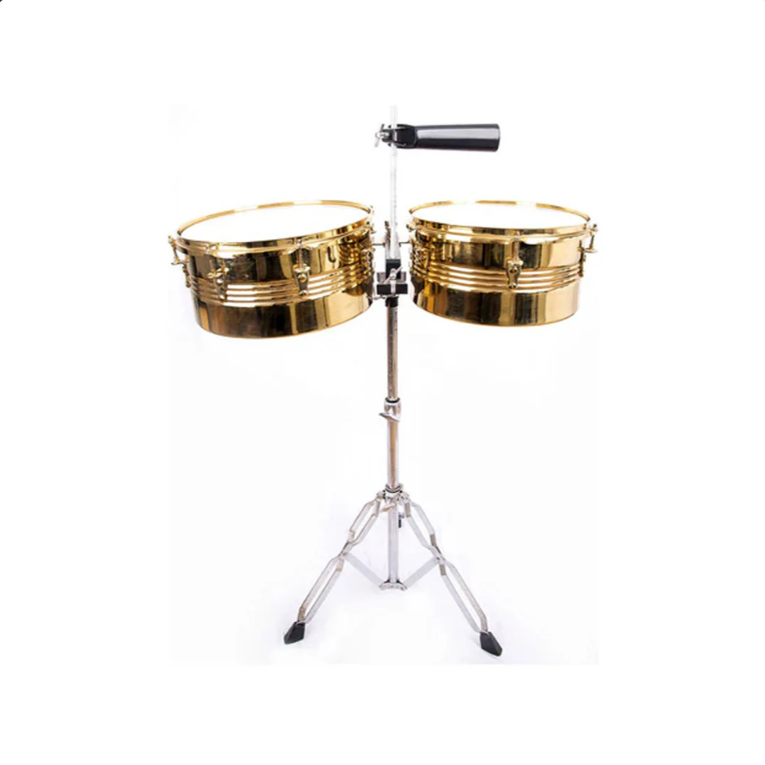 Timbal Latino Ayson Gold 13 - 14 + Base + Campana
