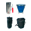 Caja Vallenata Acrilica y Guiro #8 Vallenatero + Estuche
