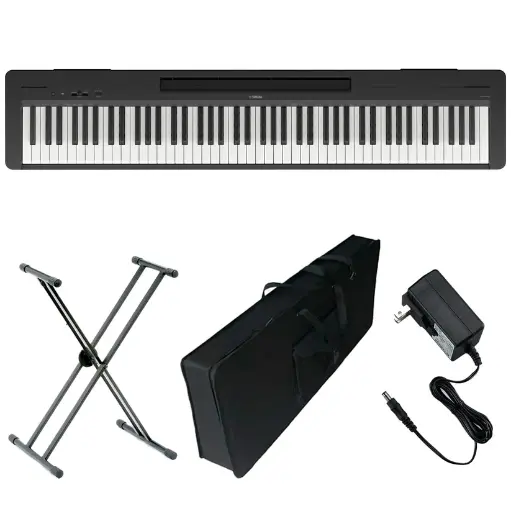Piano Digital Yamaha P-145 88 Adapta + Base + Estuche
