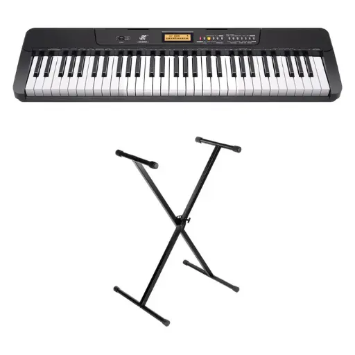 Teclado Electrónico Meike Mk-2901 De 61 + Base Sencilla
