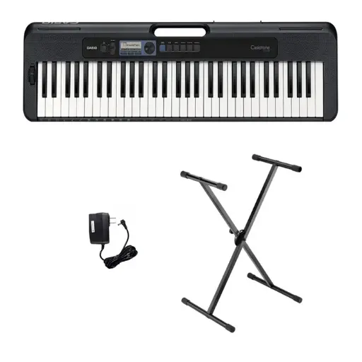 Teclado Organeta Casio Ct-s300 5 Octavas Adaptador + Base
