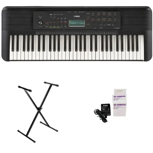 Teclado Organeta Yamaha Psr-e283 + Adaptador Original + Base
