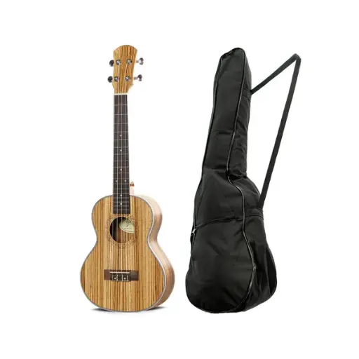 Ukelele Concierto Ayson Zebrano Con Estuche En Lona
