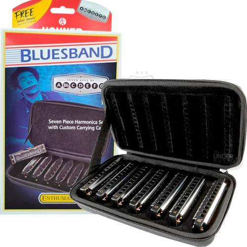 Kit Set Harmónicas Hohner Bluesband En A, Bb, C, D, E, F Y G
