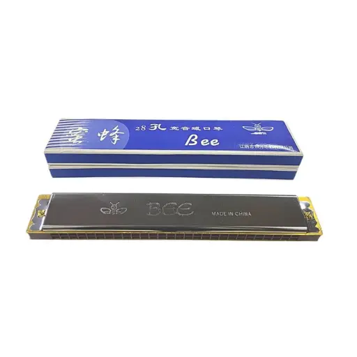 Armónica Bee Df28 - 28 Agujeros En Acero Inoxidable
