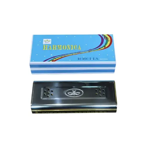 Armónica Bee Df16-2 - 16 Agujeros En Acero Inoxidable
