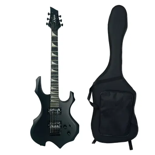 Guitarra Eléctrica Ayson Dark Flame 6 Cuerdas + Estuche Diestro

