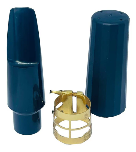 Boquilla Para Saxofón Tenor Con Abrazadera Y Tapa Boquilla
