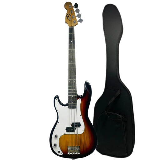 Bajo Eléctrico Para Zurdo Gsw B01-l 4 Cuerdas + Estuche
