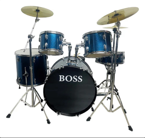 Batería Acústica DM1000 5 Piezas + Platillos + Base + Silla
