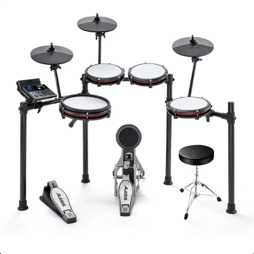 Batería Eléctrica Alesis Nitro Maxkitxus + Silla
